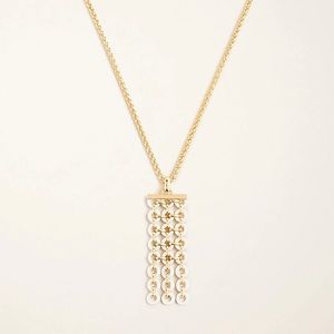 Ann Taylor Linked Metal Pendant Necklace